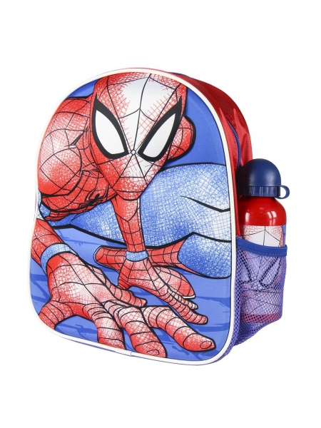 Zaino per bambini 3D con accessori Spiderman